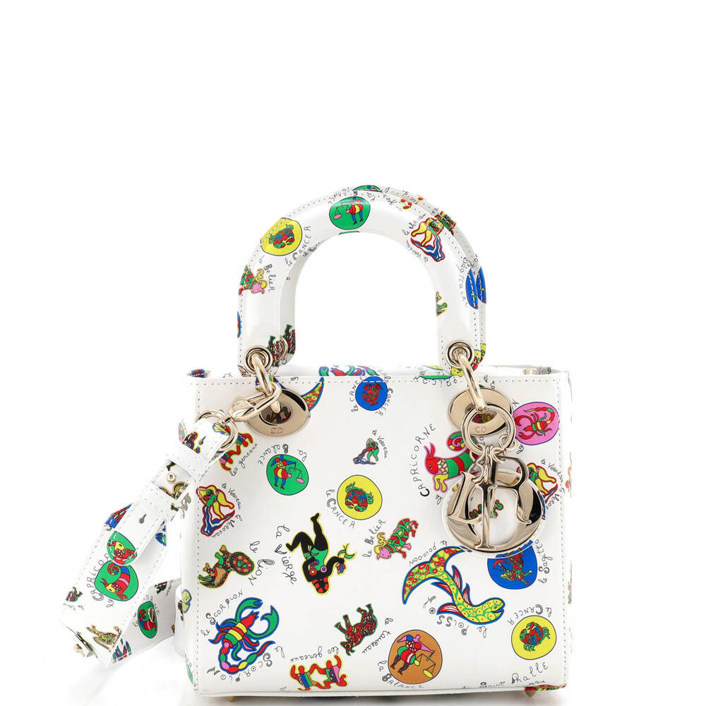 Christian Dior Small My ABCDior Lady Dior Bag Printed Leather